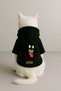Printed Dog and Cat Clothing & Dress with Fleece Inside - Black Color K Hooded Hoodie Bc3E5 - 3