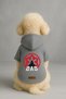 Printed Dog and Cat Clothing & Dress with Fleece Inside - Grey Color K Hooded Hoodie Bd5Fb - 2