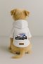 Printed Dog and Cat Clothing & Dress with Fleece Inside - White Color K Hooded Hoodie B8C99 - 2