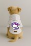 Printed Inside Fleece Dog and Cat Clothing & Dress - White Color K Hooded Hoodie B9357 - 2