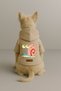 Printed Dog and Cat Clothing & Dress with Fleece Inside - Beige Color K Hooded Hoodie B6C1B - 2
