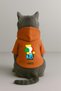 Printed Dog and Cat Clothing & Dress with Fleece Inside - Orange Color K Hooded Hoodie B17F0 - 3