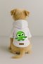 Printed Dog and Cat Outfit & Dress with Fleece Inside - White Color K Hooded Hoodie Bf2F8 - 2