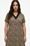 Lace Detailed Bamboo Flared Skirt Dress - 2