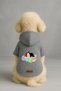 Printed Inside Fleece Dog and Cat Clothing & Dress - Grey Color K Hooded Hoodie B0119 - 2