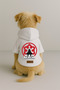 Printed Dog and Cat Outfit & Dress with Fleece Inside - White Color K Hooded Hoodie Bd5Fb - 2