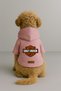 Printed Dog and Cat Clothing & Dress with Fleece Inside - Pink Color K Hooded Hoodie B3Adf - 2