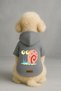 Printed Inside Fleece Dog and Cat Clothing & Dress - Gray Color K Hooded Hoodie B6C1B - 2