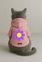 Printed Inside Out Fleece Dog and Cat Outfit & Dress - Pink Color K Hooded Hoodie Bbf1B - 3