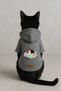 Printed Inside Fleece Dog and Cat Clothing & Dress - Grey Color K Hooded Hoodie B0119 - 3