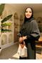 فيرايس أسود بتصميم مطرز بالحجر على شكل شكلبة البطيخ - 6