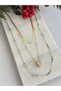 3-Piece Necklace (and Stone-Encrusted Chain Necklace, 3-Piece Jewelry Necklace) - 3
