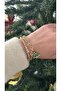 Stone Christmas Tree Charm Bracelet and Doric Stone Bracelet (Double Christmas Bracelet) - 3