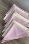 100% Cotton 4-Layer Muslin Baby Mouth Wipes – 25×25 cm – (Powder Pink & Cream) - 5