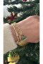Stone Christmas Tree Charm Bracelet and Doric Stone Bracelet (Double Christmas Bracelet) - 4