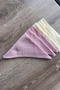 100% Cotton 4-Layer Muslin Baby Mouth Wipes – 25×25 cm – (Powder Pink & Cream) - 4