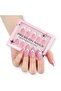 30 Pcs Press on Nails includes Glue, Nail File, Cuticle Pusher