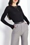 Crew Neck Finger-Looped Viscose Bodysuit