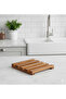 Natural Wood Trivet Light Walnut Heat Resistant Kitchen Countertop Protector and Coaster & Decorative Serving Tray