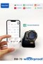 Round Smart Watch with 3 Pair Strap with Wireless Charger for Mens and Boys (RW 70 Black a - 5