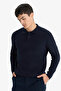 26K801002270 Navy Blue Men's Sweater D1959Ax/Nv64 - 3
