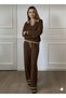 New Season V-Neck Black Stripe Bottom-Top Knitwear Set 0056 - 4