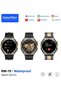 Round Smart Watch with 3 Pair Strap with Wireless Charger for Mens and Boys (RW 70 Black a - 3