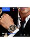 Round Smart Watch with 3 Pair Strap with Wireless Charger for Mens and Boys (RW 70 Black a - 2