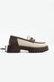Women's High Sole Casual Loafer Vela - Beige and Brown - 6