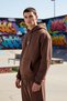 Men's Hooded Standard Sleeve Kangaroo Pocket Sweatshirt Functional Durable Quality Aesthetic - 3
