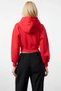 Women's Hooded Low Sleeve Zippered Knitted Sweatshirt Functional Durable Quality Aesthetic - 6