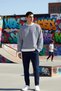 Men's Crew Neck Standard Sleeve Striped Oversized Sweatshirt Functional Durable Aesthetic - 3
