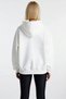Women's Hooded Low Arm Geometric Pattern Oversized Knitted Sweatshirt Functional Durable - 6