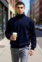 Men's Mock Neck Standard Sleeve Oversized Mold Zippered Sweatshirt Functional Durable Sports