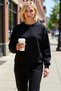 Women's Crew Neck Low Sleeve Regular Fit Knitted Sweatshirt Functional Durable Quality