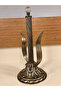 Paper Towel Holder Kitchen Bathroom Brass Antique Tinte Color - 3