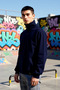 Men's Mock Neck Standard Sleeve Oversized Mold Zippered Sweatshirt Functional Durable Sports - 3