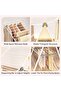 Foldable Clothes Drying Rack, Height-Adjustable, 28 Rods, White - 5