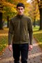 Men's Mock Neck Standard Sleeve Zippered Fleece Sweatshirt Functional Durable Quality Sports - 4