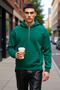 Men's Hooded Zippered Low Arm Long Sleeve Mold Sweatshirt Functional Durable Sports