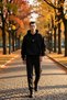 Men's Hooded Standard Sleeve Kangaroo Pocket Sweatshirt Functional Durable Quality Aesthetic - 4