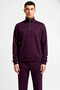 Men's Mock Neck Zippered Standard Sleeve Regular Fit Sweatshirt Functional Durable Comfortable - 5
