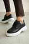 Kb-X6 Black Leather Casual Men's Shoes