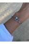 Pndr Model Evil Eye Beaded Silver Bracelet - 5