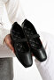 Women's Ballet Flats Black Strappy Lightweight Comfortable Stylish Work Office Daily Shoes Stc1194