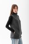 Women's Smoked Mock Neck Zippered Fleece Vest - 2