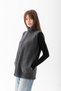 Women's Smoked Mock Neck Zippered Fleece Vest - 3