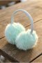 Water Green Plush Earmuffs – Thick Plush, Winter Warmth, Soft, Stylish Ear Protection - 3