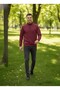 Unisex Relax Fit Comfortable Cut Cotton Fleece Inside 3 Thread Half Zipper Di Mock Neck Weatshirt - 4