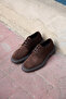 Delfino Brown Suede 100% Genuine Leather Men's Classic Casual Shoes - 2
